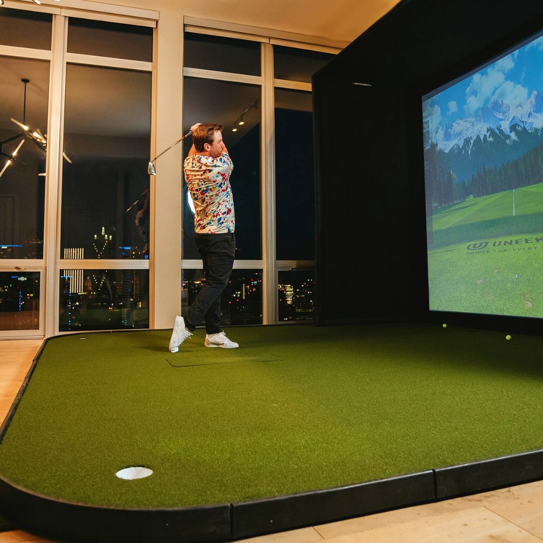SIGPRO Golf Simulator Flooring Golf Mat Shop Indoor Golf