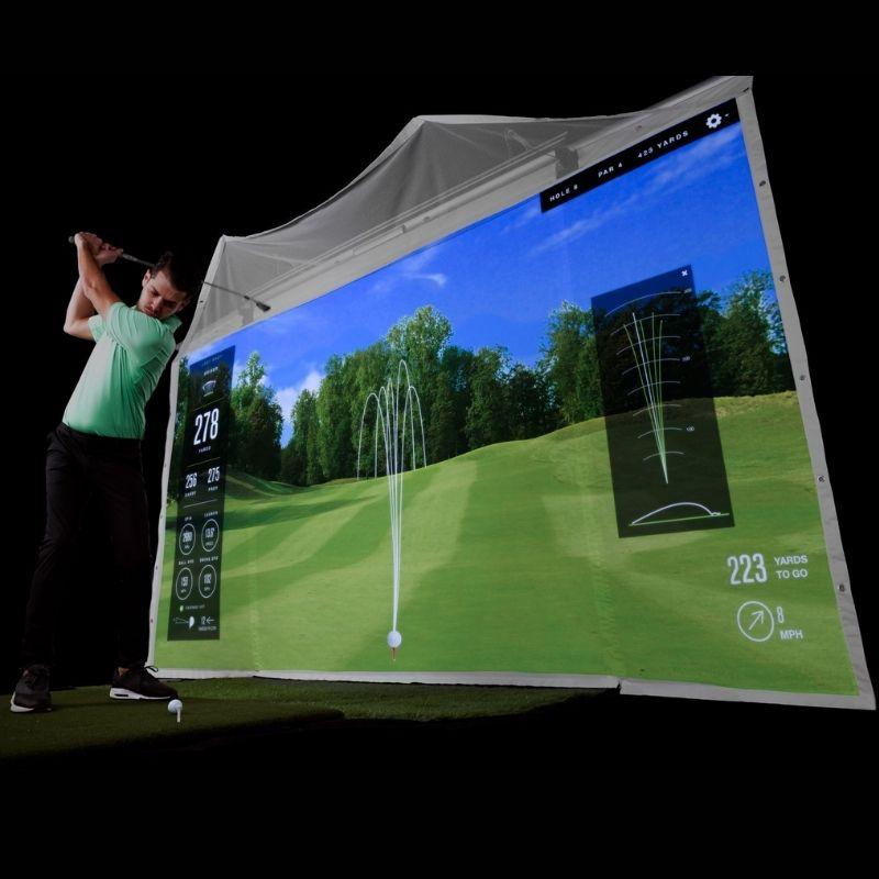 HomeCourse Pro Retractable Golf Simulator Screen Golf Simulator Screen HomeCourse